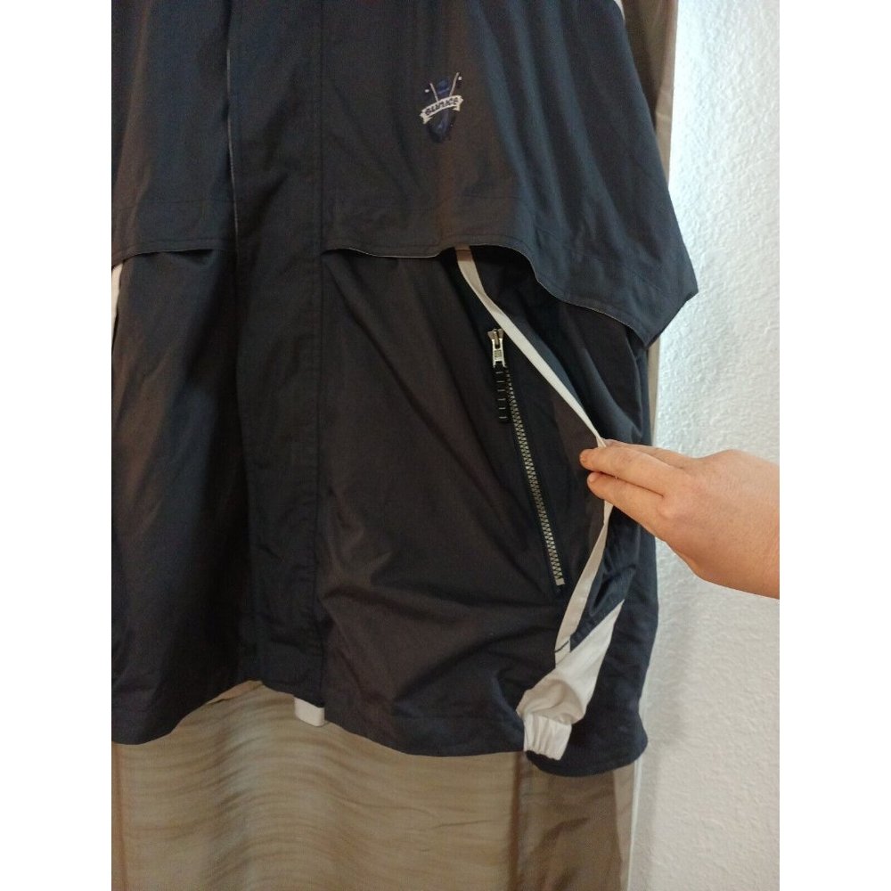 Men's Vintage Sunice Colorblock Windbreaker Jacket Magnetic button Double Cuff L - Picture 4 of 14